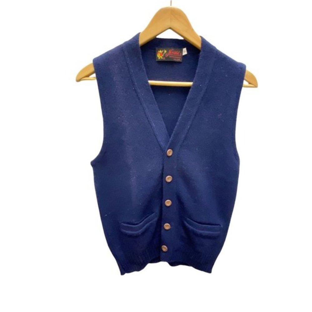 NWT Vintage Blue Jersild Vest Made in USA Men's Size Small